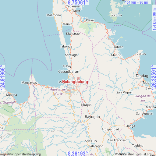 Balangbalang on map