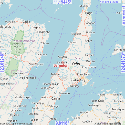 Balamban on map
