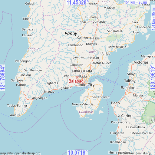 Balabag on map