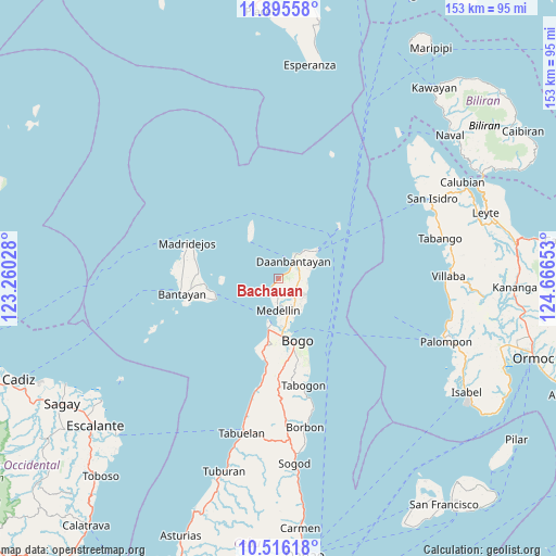 Bachauan on map