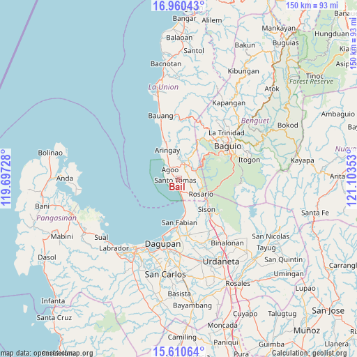 Bail on map