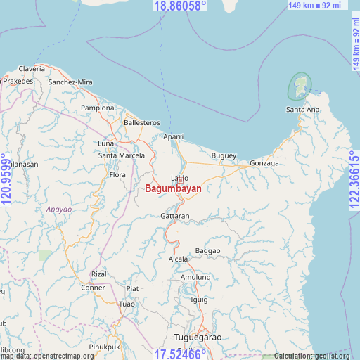 Bagumbayan on map