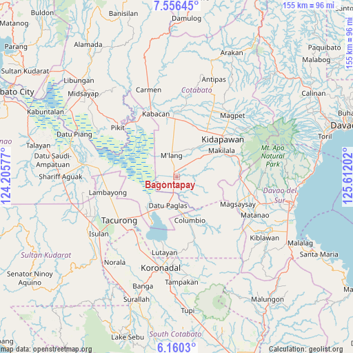 Bagontapay on map