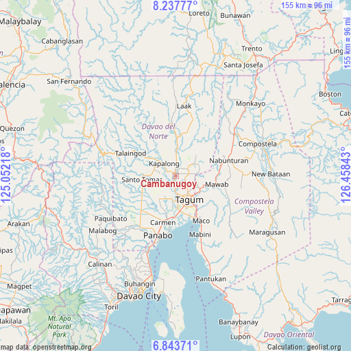 Cambanugoy on map