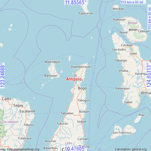 Antipolo on map