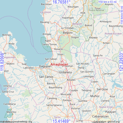 Amagbagan on map