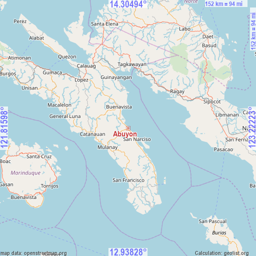 Abuyon on map