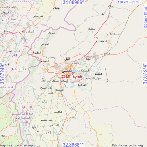 Al Mulayḩah on map