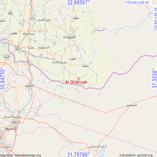Al Ghāriyah on map