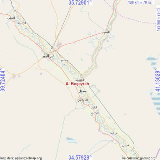Al Buşayrah on map