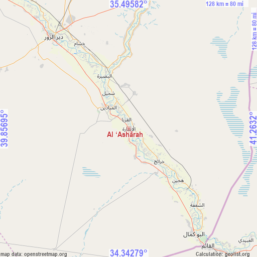 Al ‘Ashārah on map