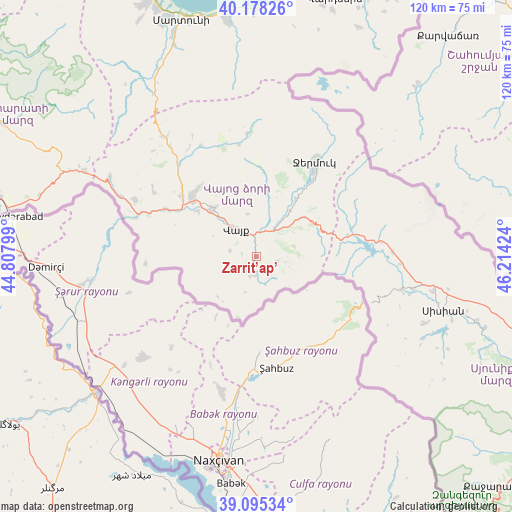Zarrit’ap’ on map