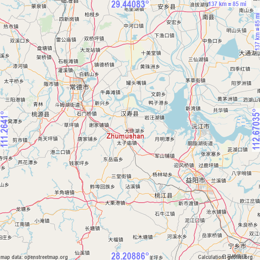 Zhumushan on map