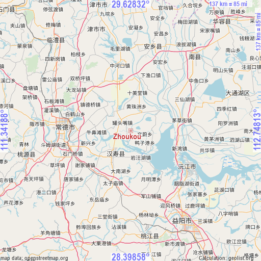 Zhoukou on map