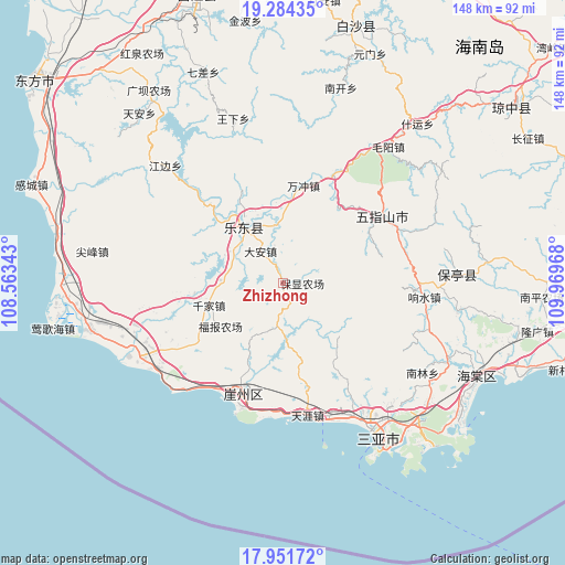 Zhizhong on map