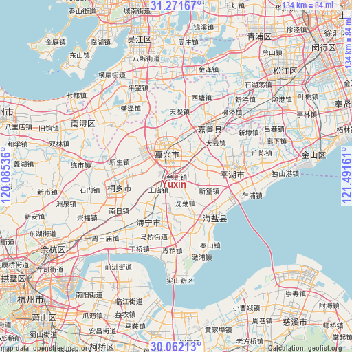 Yuxin on map