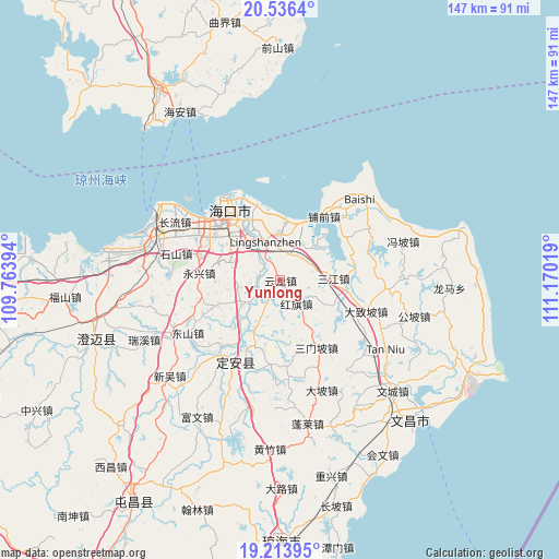 Yunlong on map