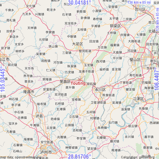 Youting on map