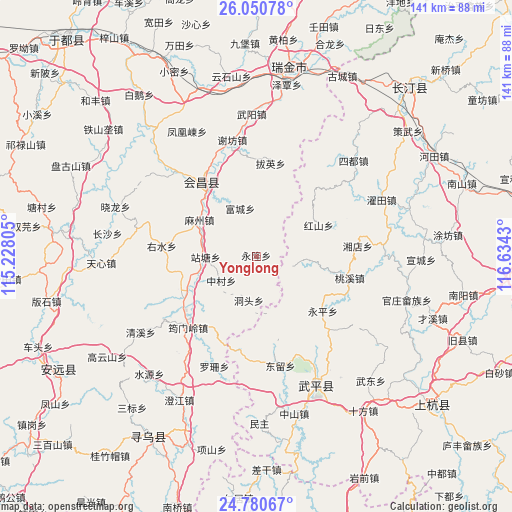 Yonglong on map