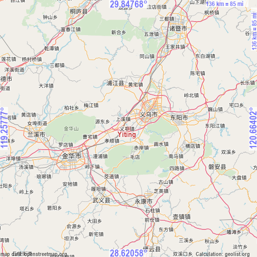 Yiting on map