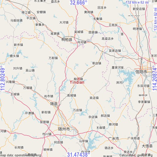 Yindian on map