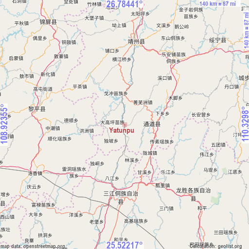 Yatunpu on map