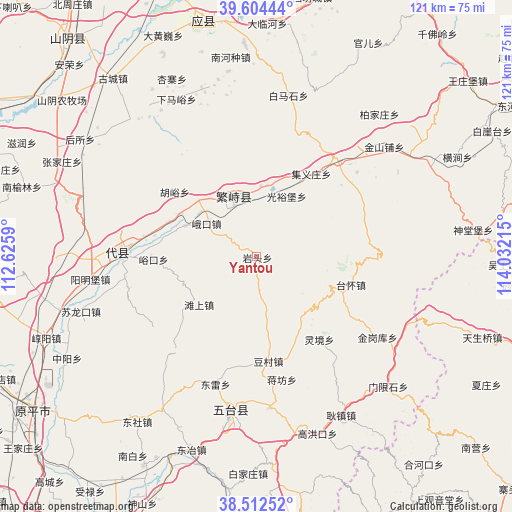 Yantou on map