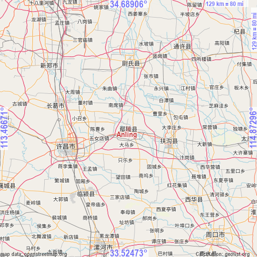 Anling on map