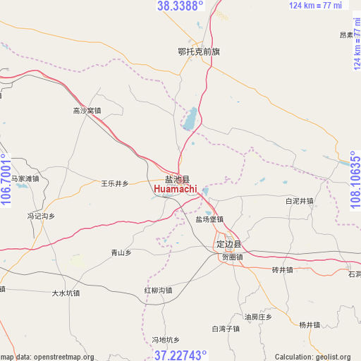 Huamachi on map