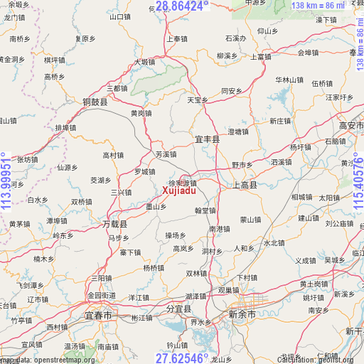 Xujiadu on map