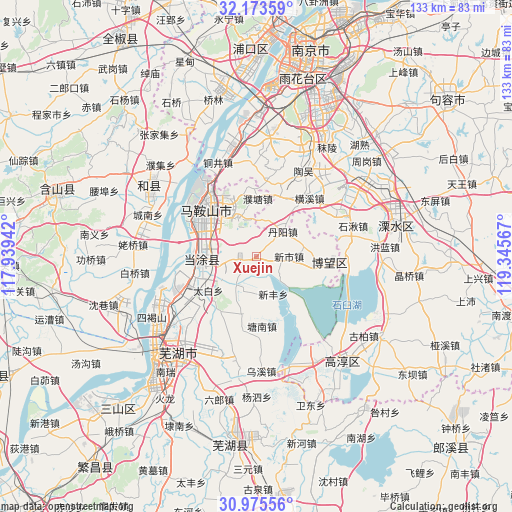 Xuejin on map