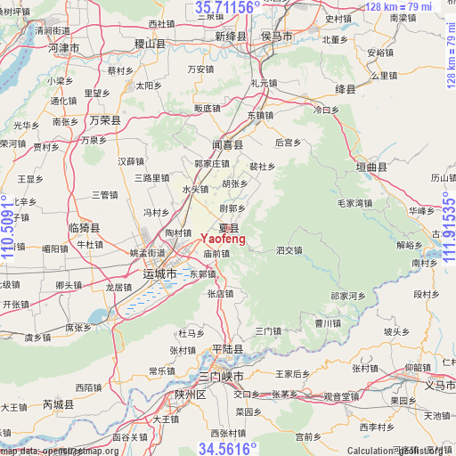 Yaofeng on map