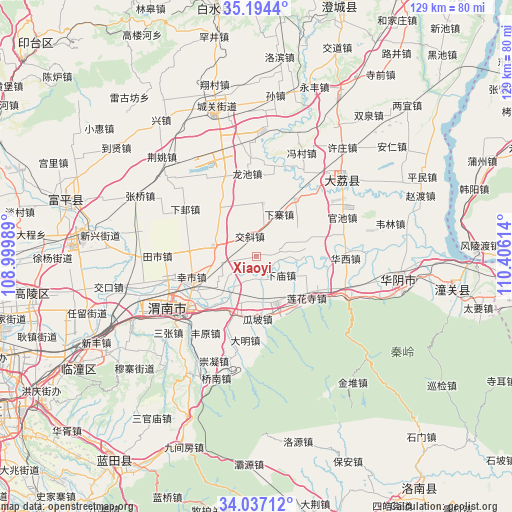 Xiaoyi on map