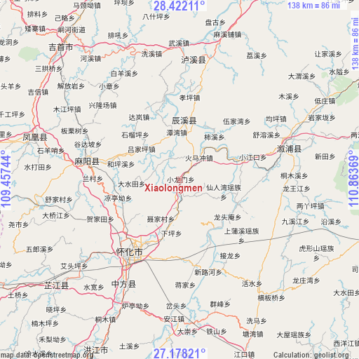 Xiaolongmen on map