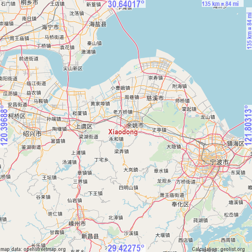 Xiaodong on map