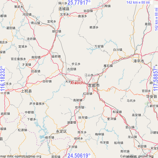 Xiaochi on map