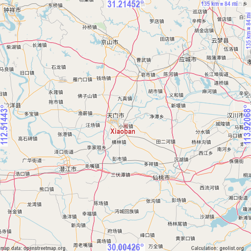 Xiaoban on map