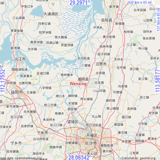 Wenxing on map