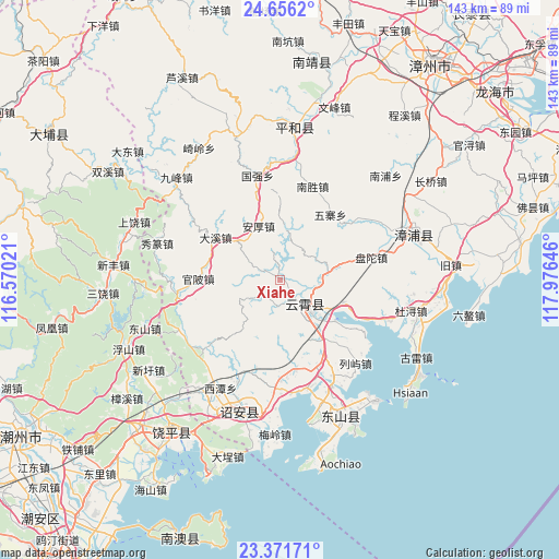 Xiahe on map