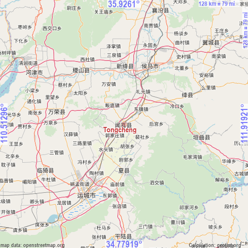 Tongcheng on map