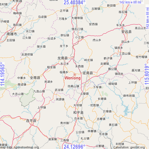 Wenlong on map