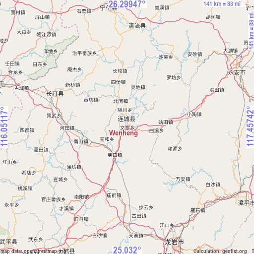 Wenheng on map