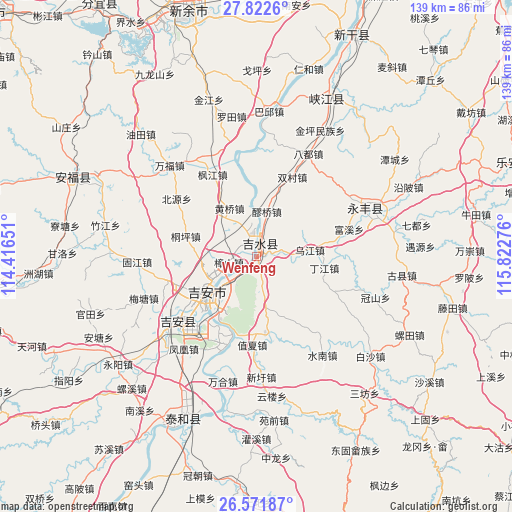 Wenfeng on map