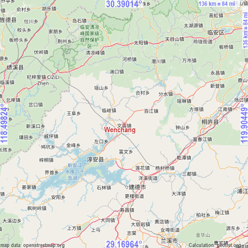 Wenchang on map