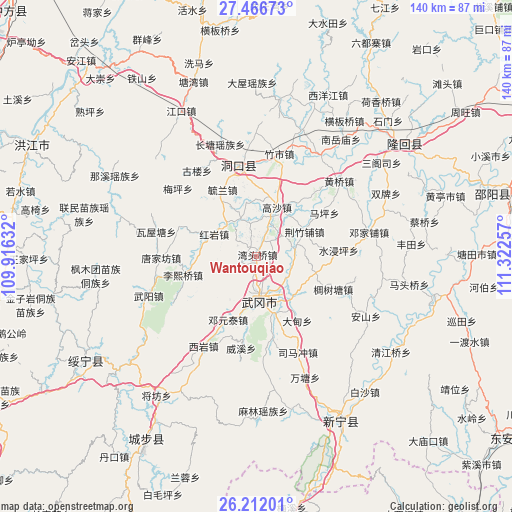 Wantouqiao on map