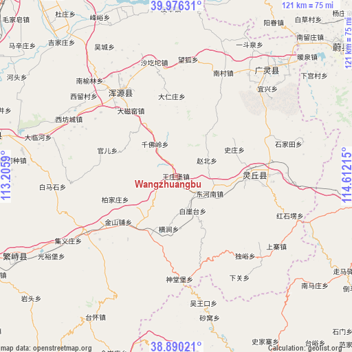 Wangzhuangbu on map