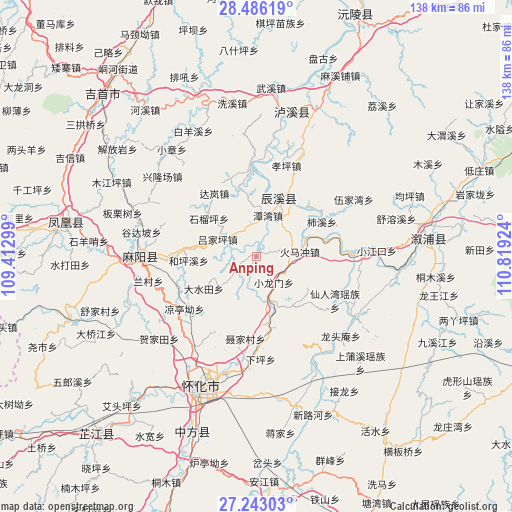 Anping on map