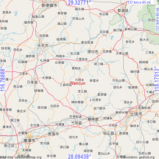 Wancun on map