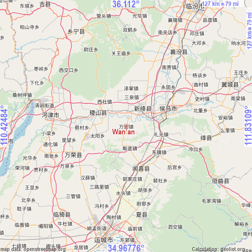 Wan’an on map