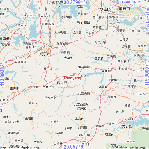 Tongyang on map